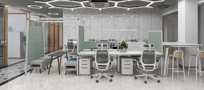 Dos élevé blanc de roulement Mesh Office Chairs 4 d'ordinateur d'allocation des places de meubles de personnel