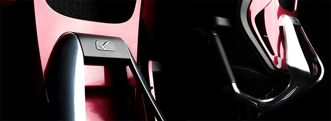 Le GT Roc Chair Red Racing Car préside la chaise respirable confortable 0 de jeu de pivot