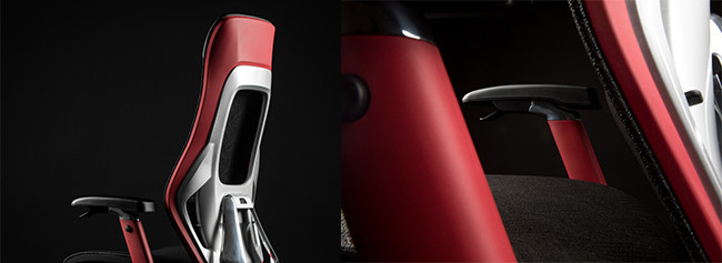 Le GT Roc Chair Red Racing Car préside la chaise respirable confortable 3 de jeu de pivot