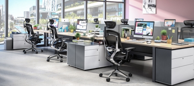 GTChair Grey Frame Swivel Office Sell détendent bien la chaise ergonomique 3 de bureau de conception