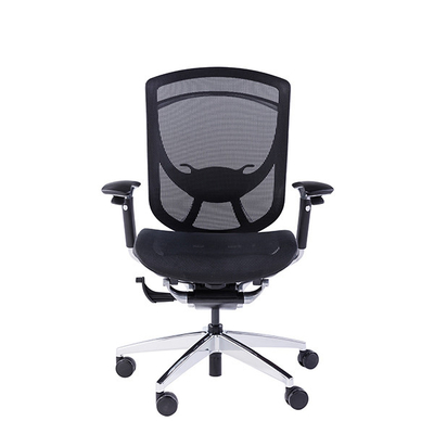 Smile Face Black Ergonomic Office Chair A'PAS With Headrest Surface Rotation Adjustable
